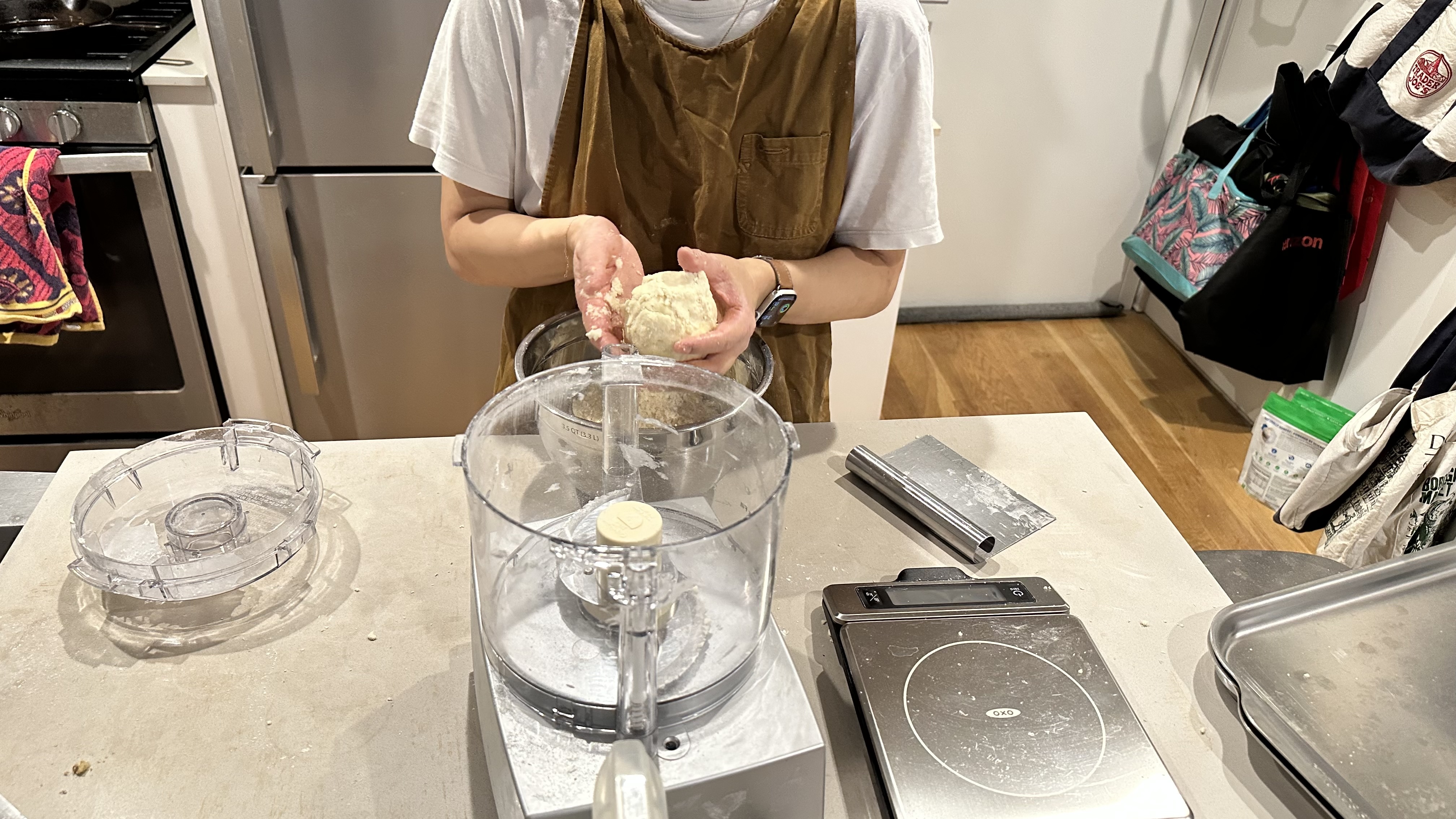 Mixing dough