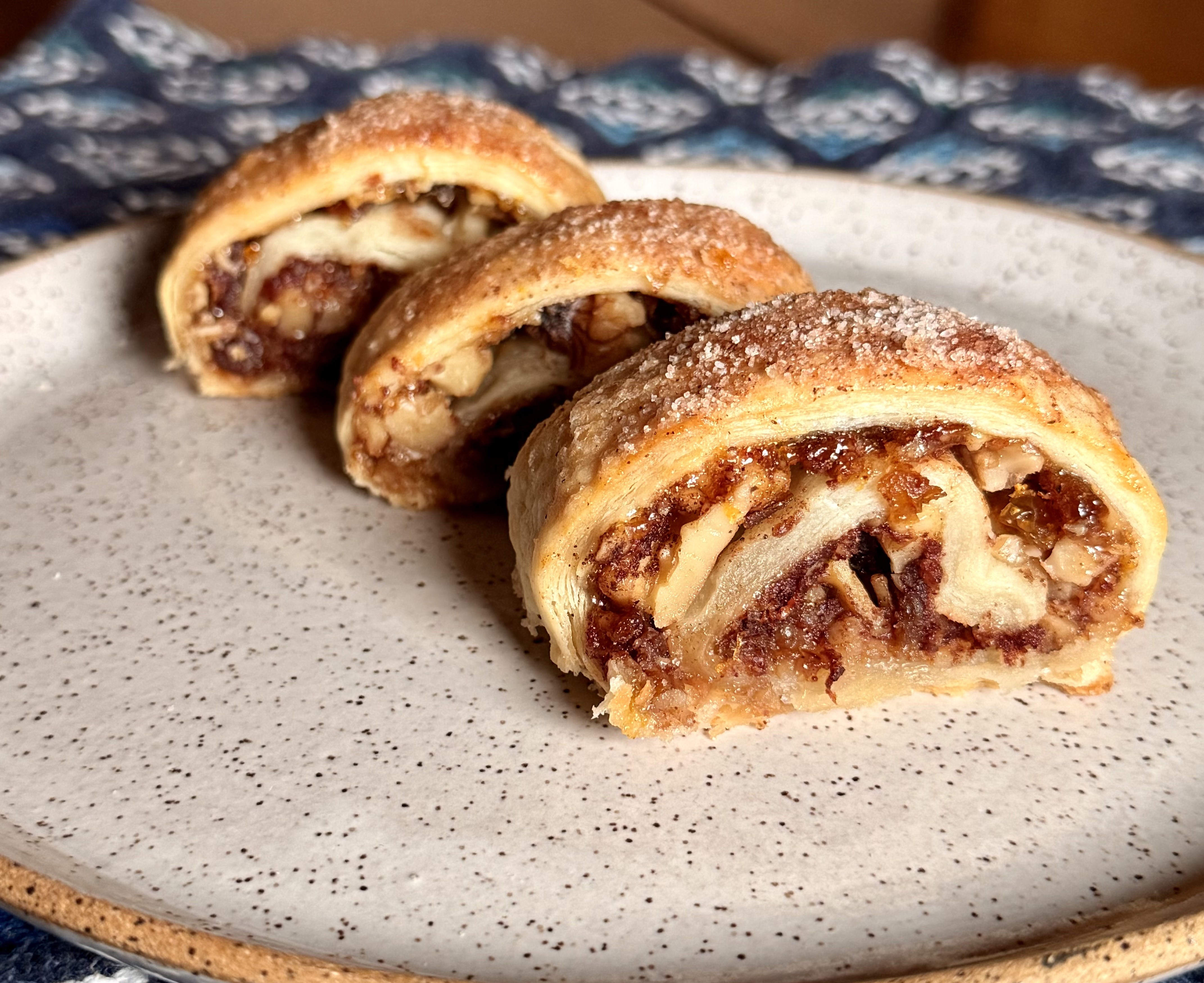 Apricot Rugelach with Walnuts and Cinnamon
